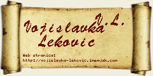 Vojislavka Leković vizit kartica